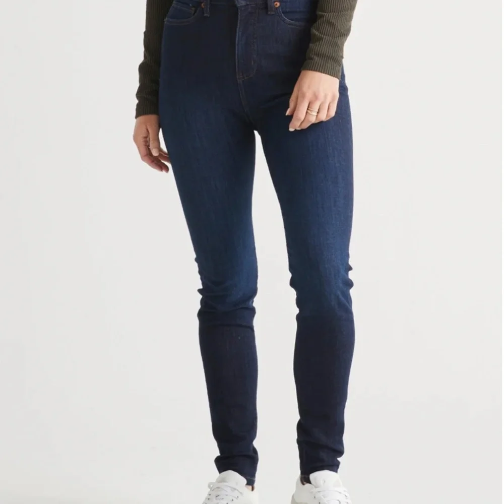 NWT DUER Women's Performance Denim High Rise Skinny in Dark Stone 27" x 31" - Picture 11 of 11